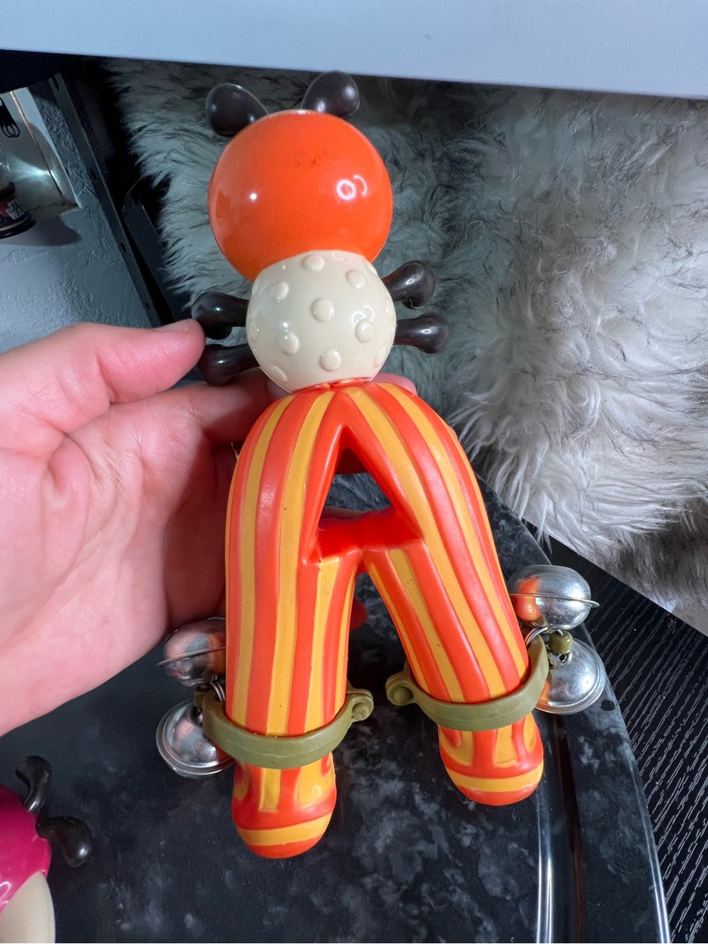 B. Toys Justb-byou Bug Bells 8” Worm Tambourine 5” Rattle Music Rattle & Shaker - Picture 7 of 8